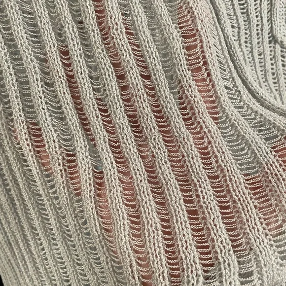 miss love sweater. Knit. Long sleeve. Large. NWT. Dusty blue. - Picture 2 of 7